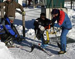 Corso di sci per persone con disabilit